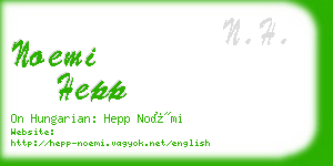 noemi hepp business card